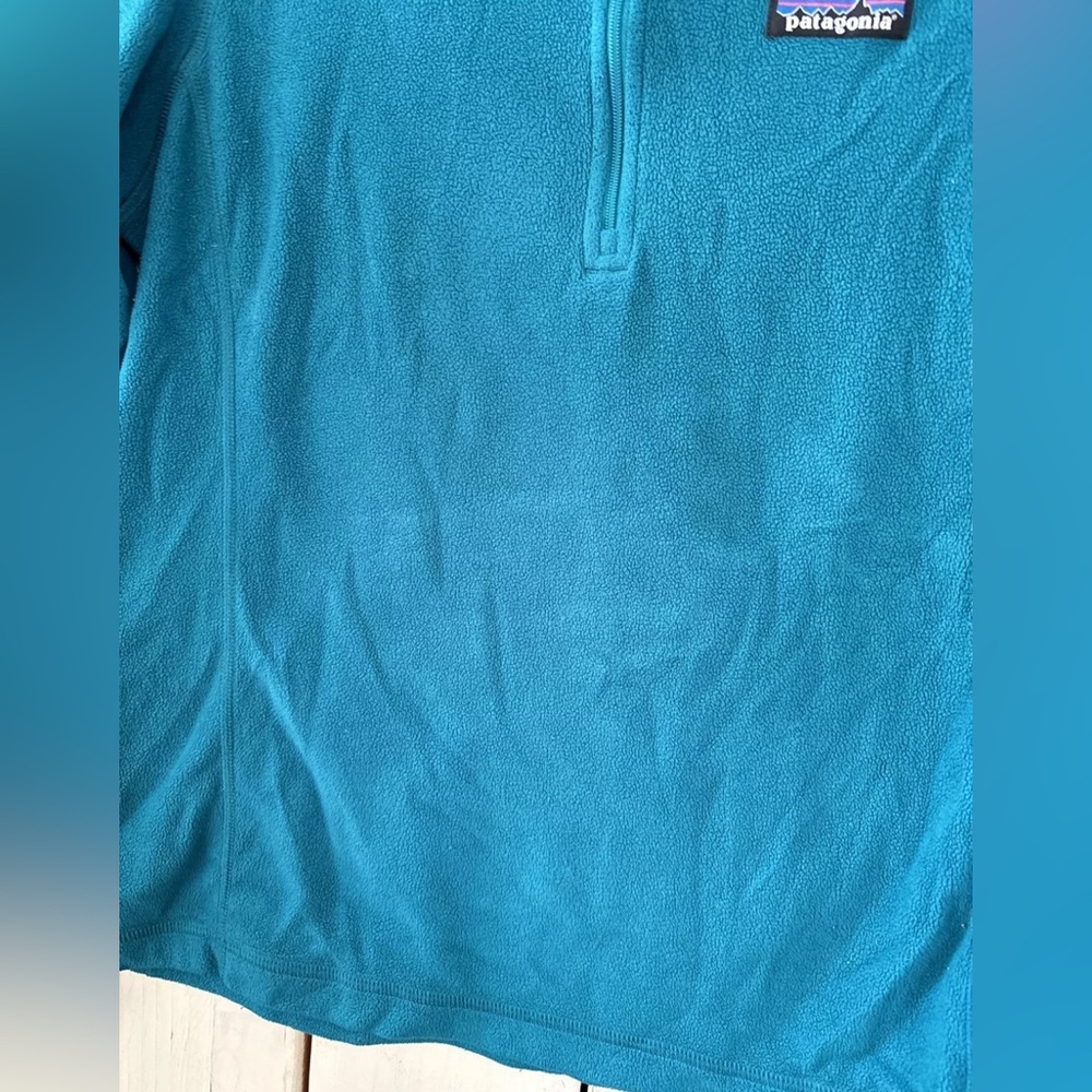 Patagonia Better Sweater 1/4 Zip Pullover Fleece Womens Size Small Teal - Picture 2 of 5